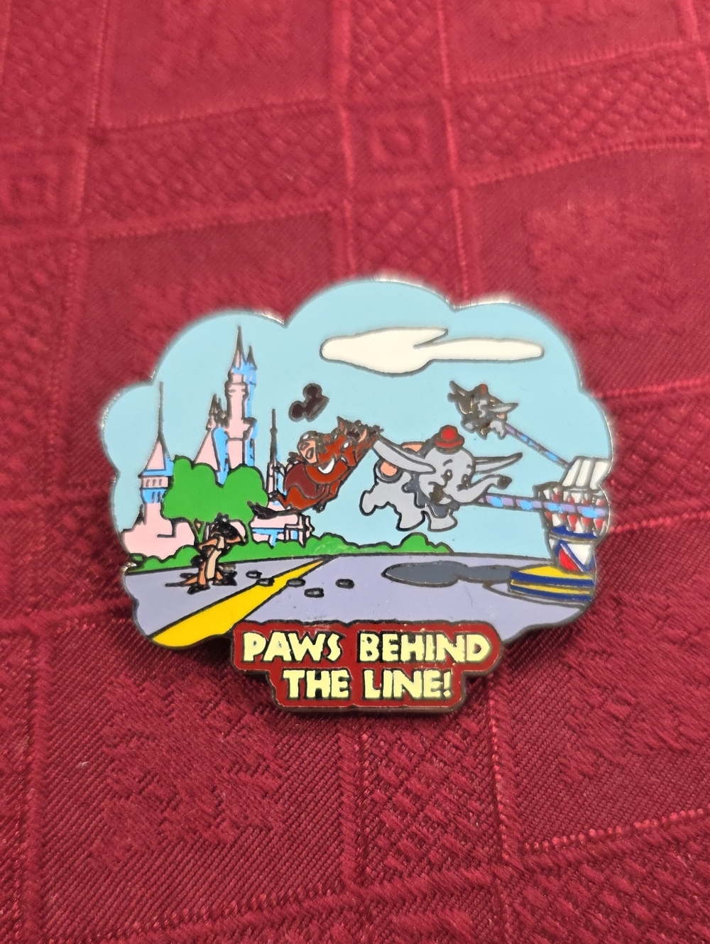 Disney Wild About Safety Paws Behind The Line Timon & Pumbaa Lion King Pin